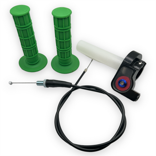Green Pit BIke Quick Action Throttle Set