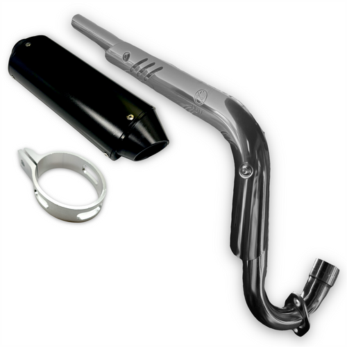 Black CRF70 Pit Bike Exhaust System