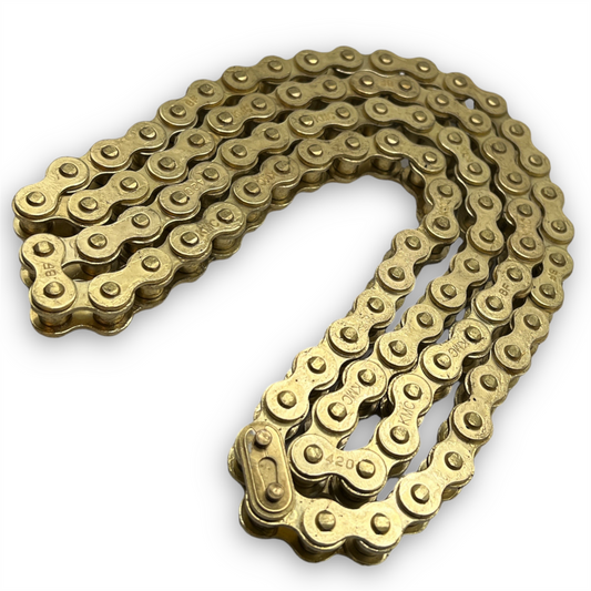 120 Link 420 Pitch KMC Gold Pit Bike Chain