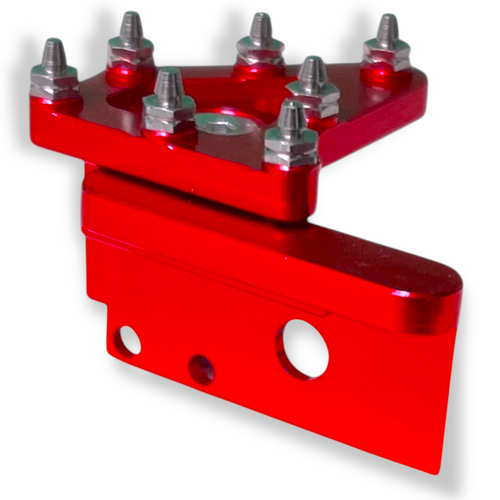 Red CNC Pit Bike Brake Lever Tip