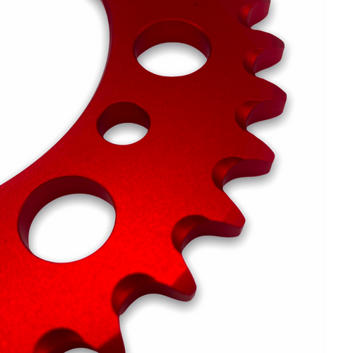 DEEP STATE 34 tooth 420 rear sprocket - Red