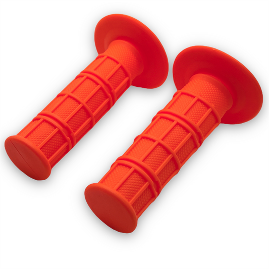 Orange Pit Bike Soft Waffle Grips