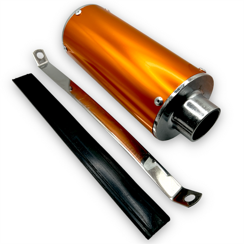 Gold 28mm Pit Bike Exhaust Pipe Muffler