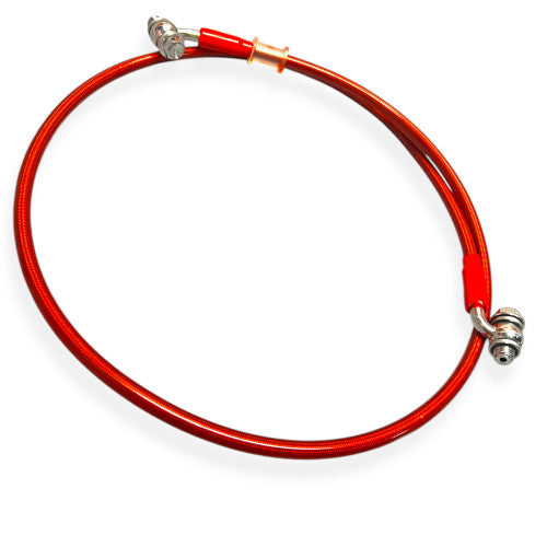 Red 1100mm Pit Bike Brake Hose (10mm Banjo)
