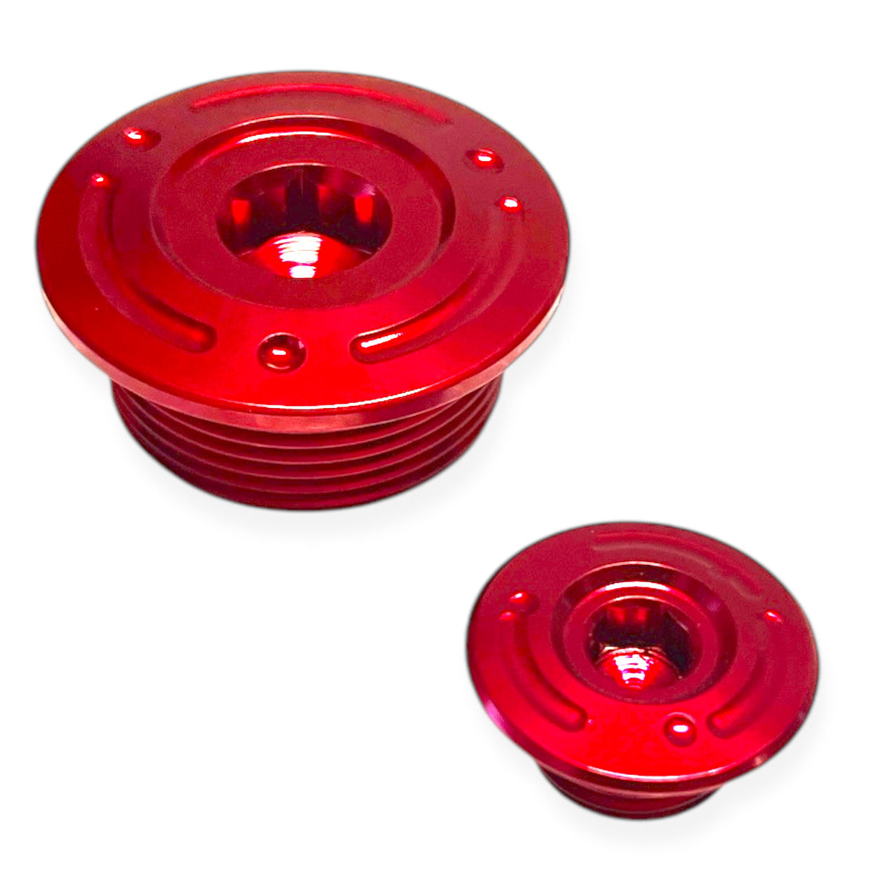 Red CNC Honda CRF110 Ignition Cover Plug Set (2013-2023)