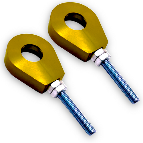 Gold 12mm Eyelet Pit Bike Chain Tensioners