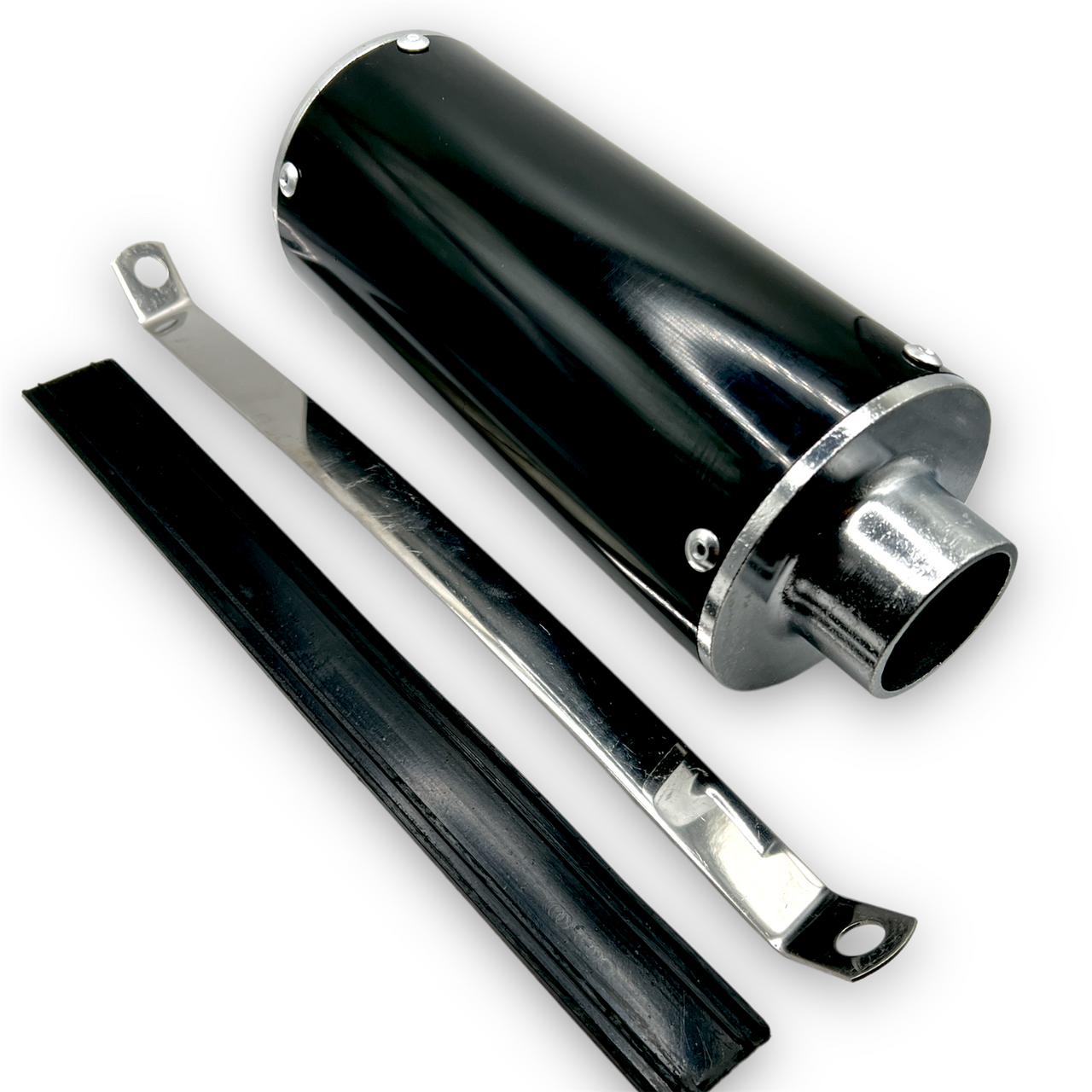 Black 28mm Pit Bike Exhaust Pipe Muffler