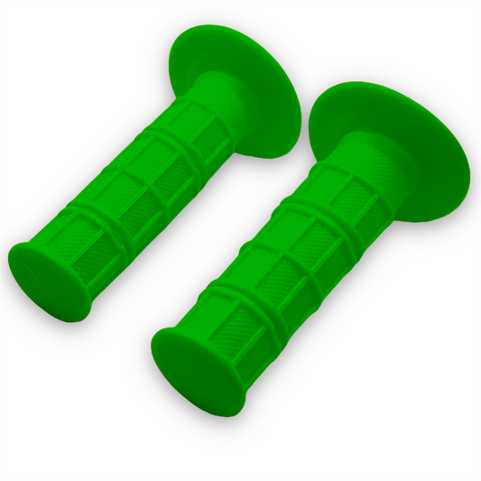 Green Pit Bike Soft Waffle Grips