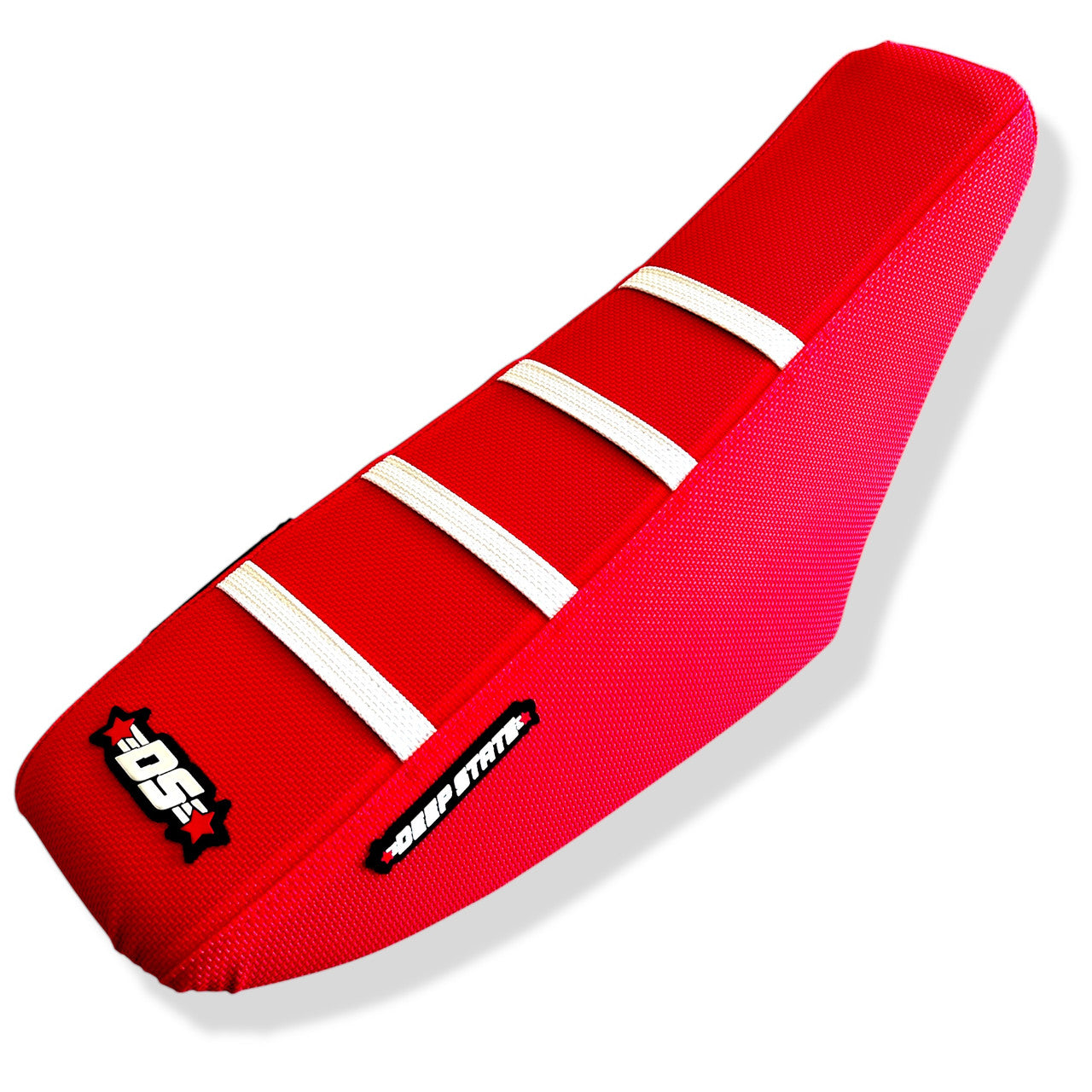 Red DEEP STATE CRF70 Pit Bike Gripper Seat Cover
