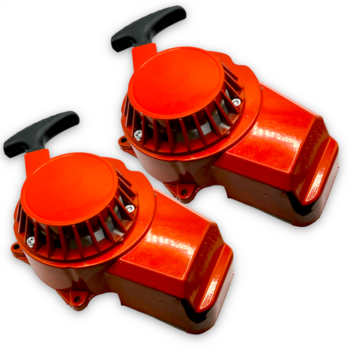 2x Red Mini Moto Metal Pull start