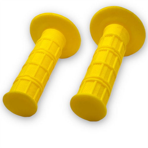 Yellow Pit Bike Soft Waffle Grips