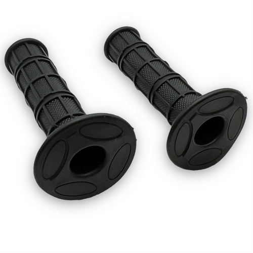 Black Pit Bike Soft Waffle Grips