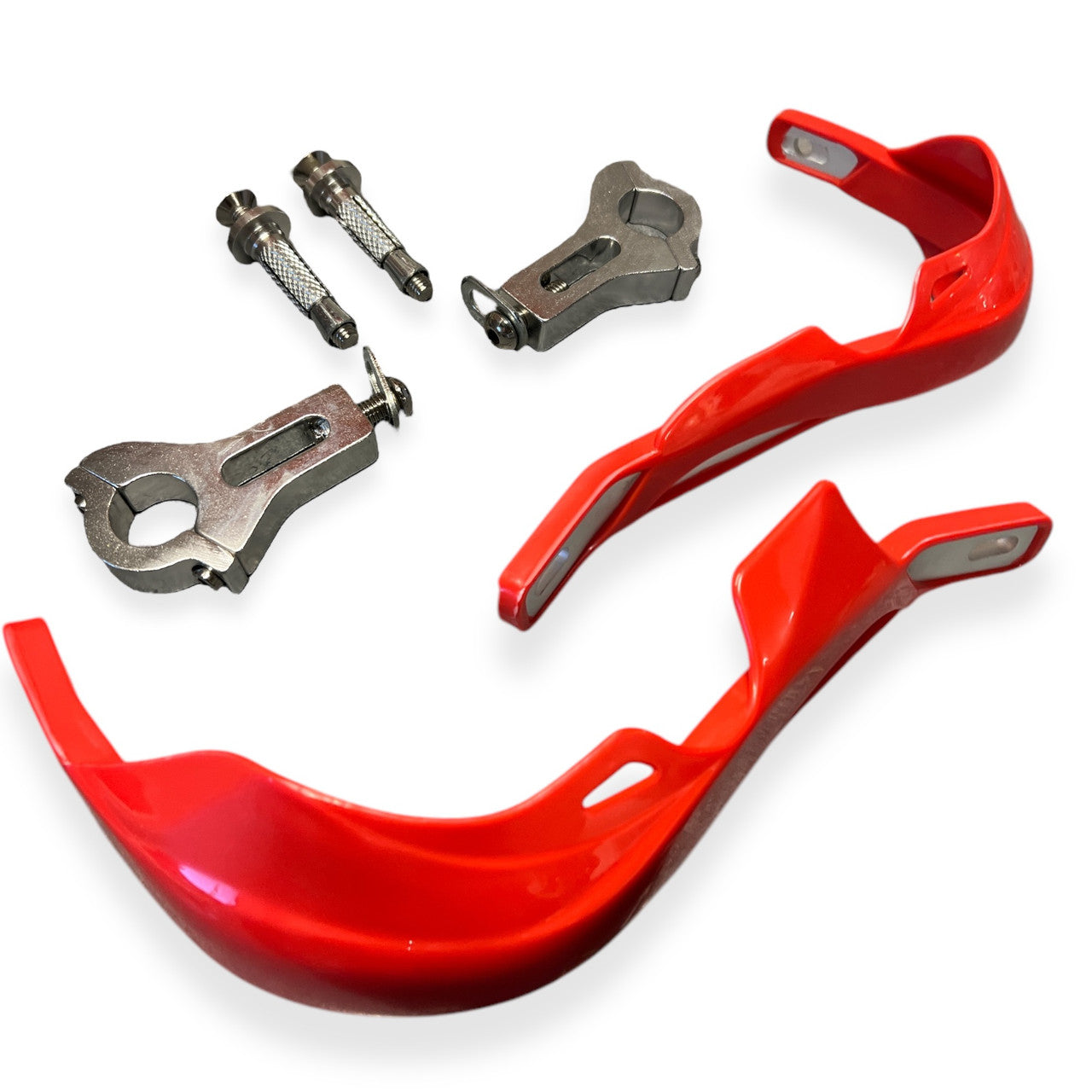Red 22mm Supermoto Pit Bike Hand Guards