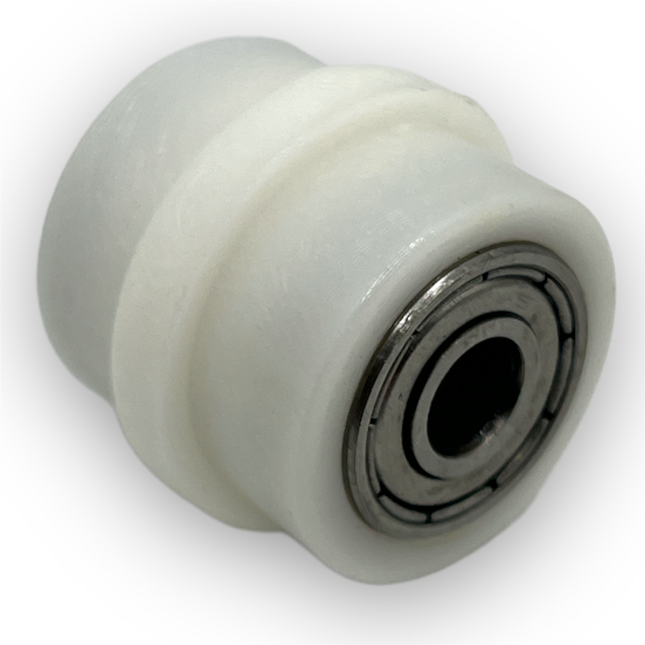 White 8mm Ridged Pit Bike Chain Roller