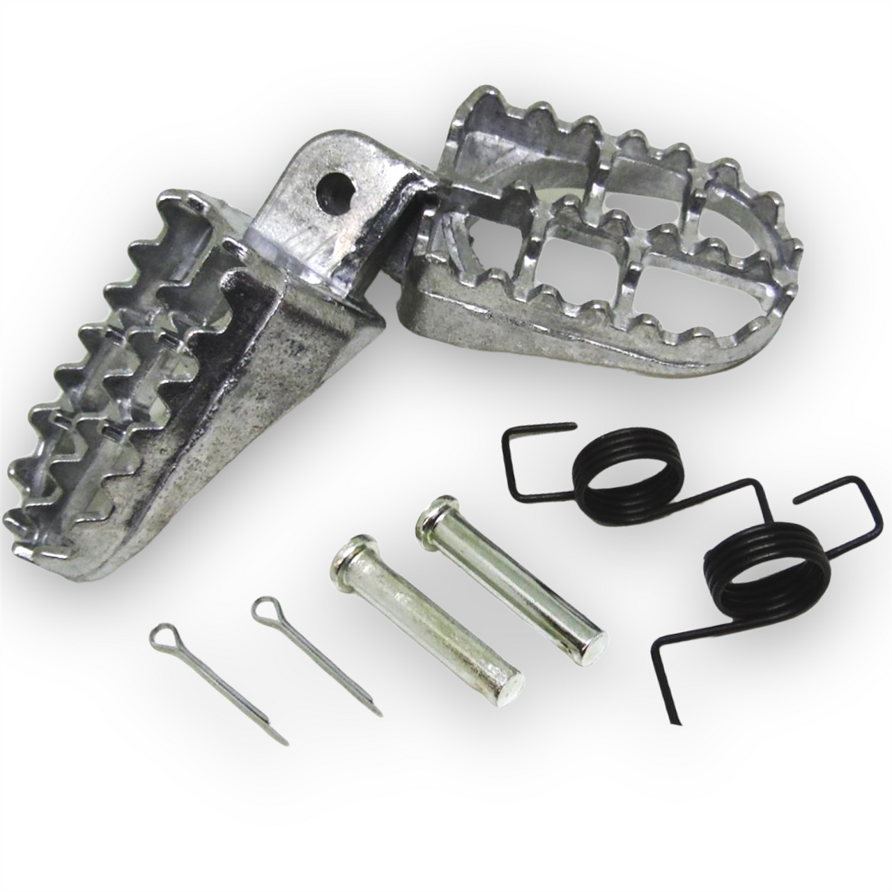 Silver Aluminium Pit Bike Footpegs
