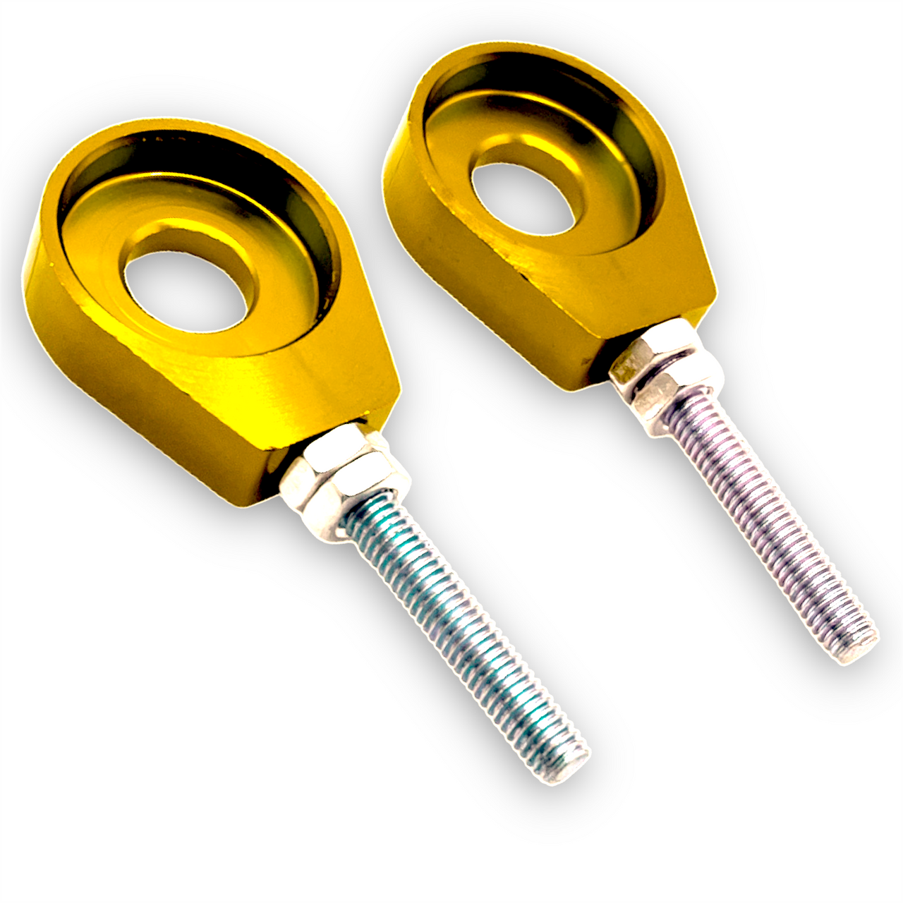 Gold 12mm Eyelet Pit Bike Chain Tensioners