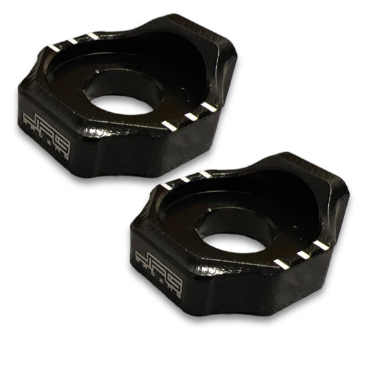 Black CNC Sur-Ron Chain Tensioner Blocks