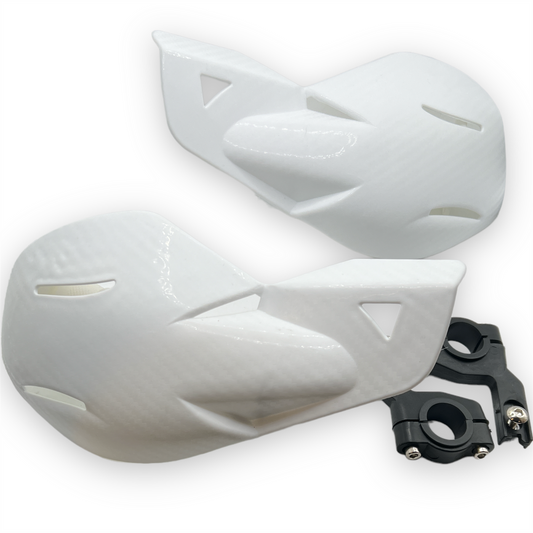 White Pit Bike Hand Guards