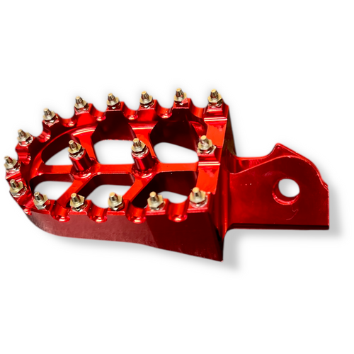 Red DEEP STATE CNC Talaria Sting Footpegs