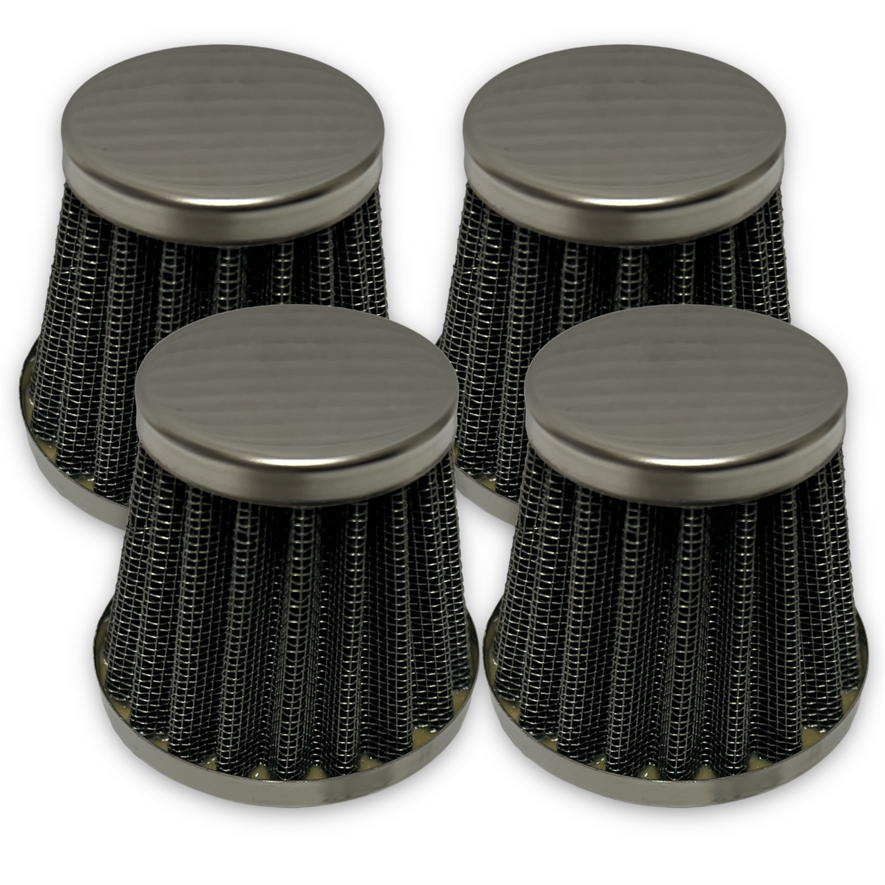 4x 50mm K&N Style Pit Bike Air Filter (4 Pack)