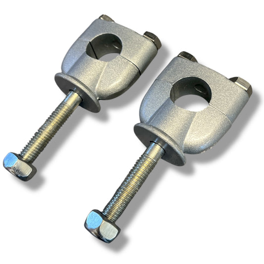 Silver CRF50 Pit Bike Handlebar Clamps