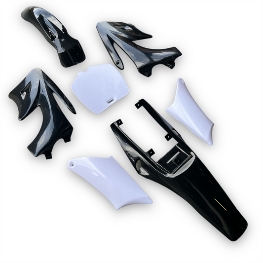 Black Mini Apollo Dirt Bike Bike Plastics Kit