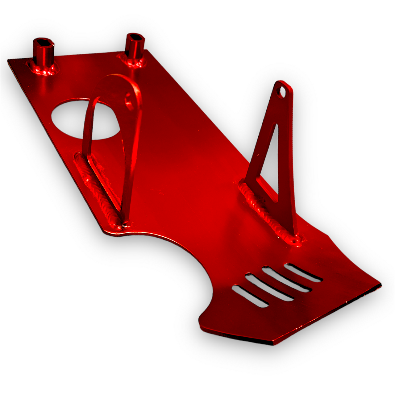 Red Pit Bike Sump Guard (For Bottom Mount Electric Start)