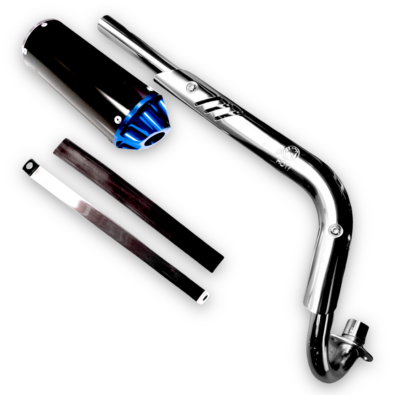 Blue CNC CRF50 Pit Bike Exhaust